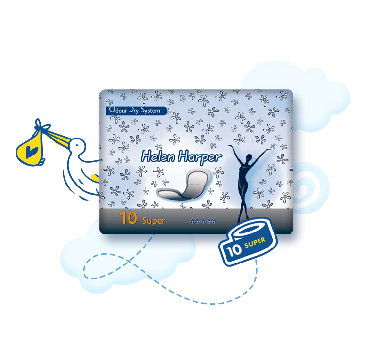 Послеродовые и урологические прокладки Helen Harper Microflex Medium 10 шт