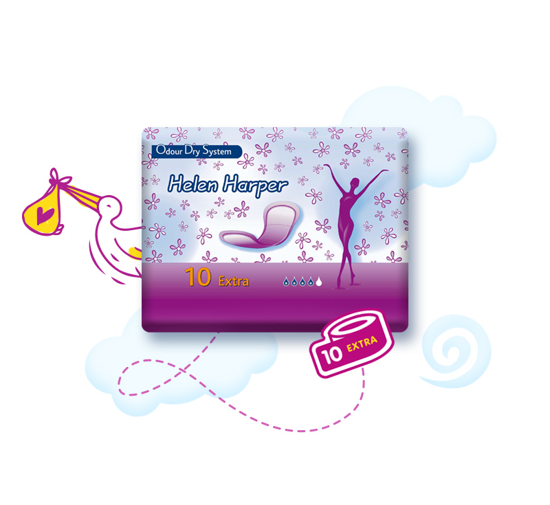 Послеродовые и урологические прокладки Helen Harper Microflex Large 10 шт